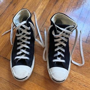Men's Converse Jack Purcell Jack Suede High Top Casual Sneakers size 8 US